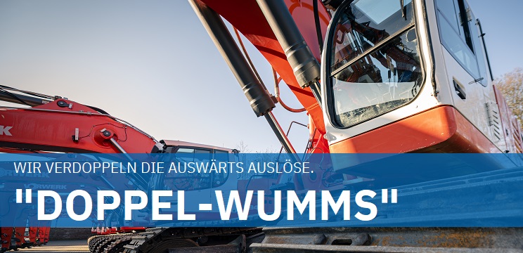 Wir verdoppeln die auswärts Auslöse!